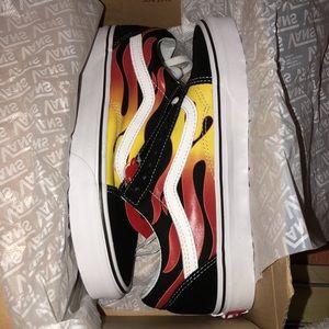 Vans old skool flame shoes